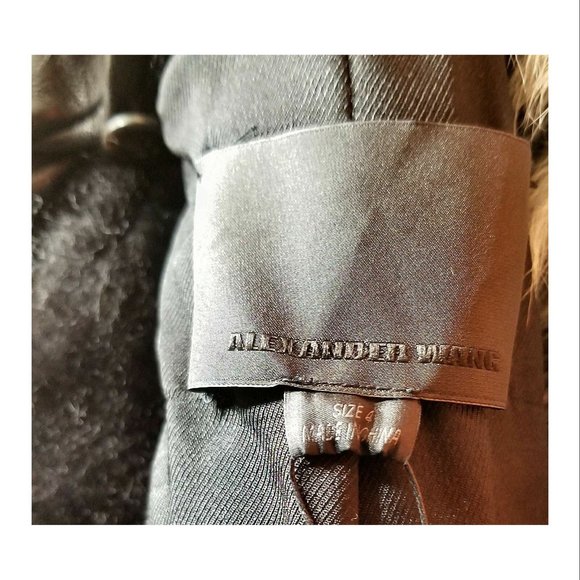 Alexander Wang Womens Black Lamb Shearling Fur Wool Blend Coat, Womens Size 4 - Picture 11 of 11